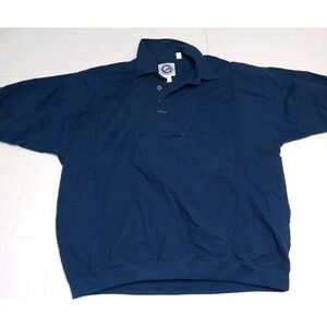 Vintage Greenline International Polo Shirt Mens XL Blue Collared Short Sleeve